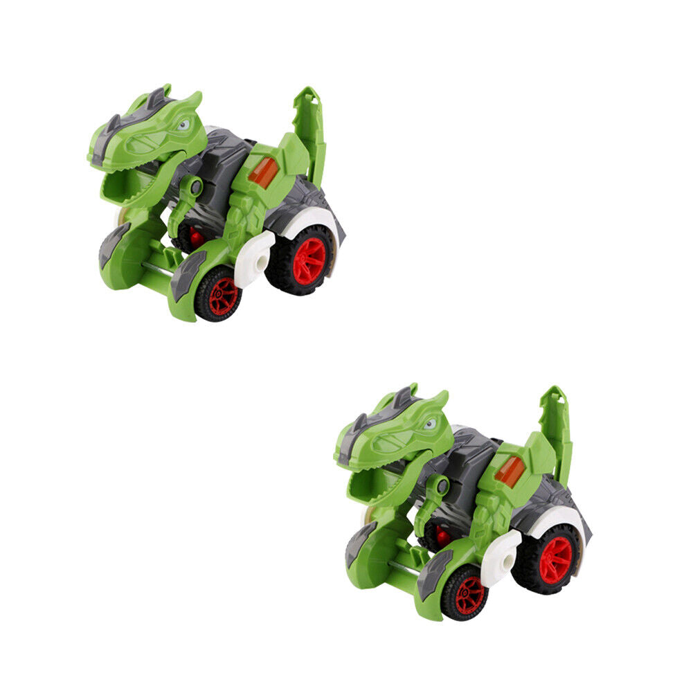 US 1-2 Pcs Transforming Dinosaur Toy 3+ Year Old Boys Deformation Car Kids Gifts