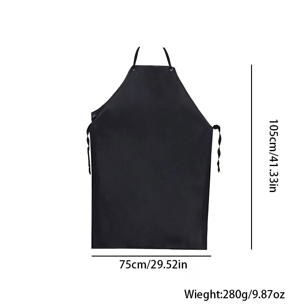 US Heavy Duty Vinyl Waterproof Apron Chemical Resistant PVC Industrial 42x29.5''