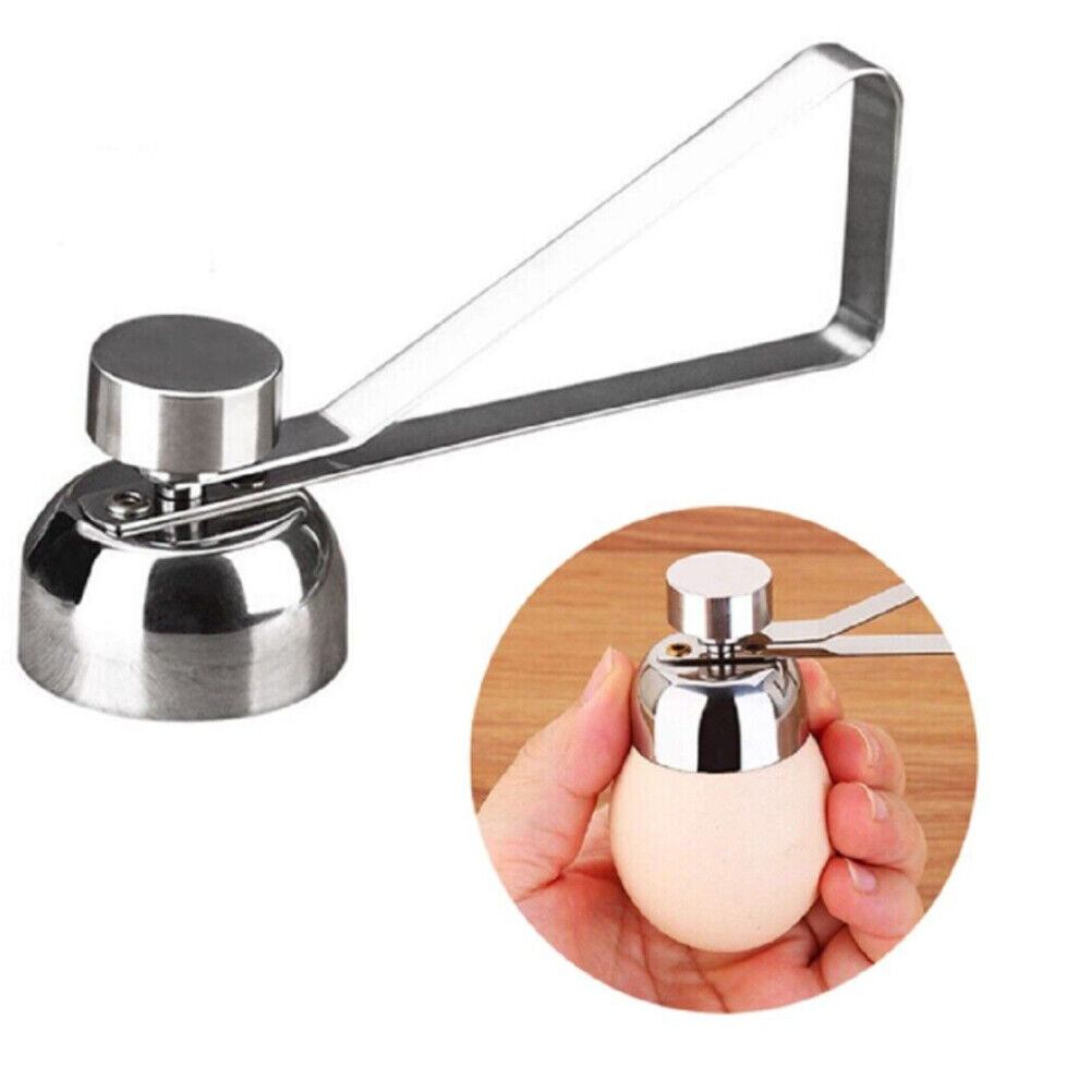 US 2-4 Pack Stainless Steel Egg Shell Opener Topper Cutter Cracker Knocker Tool