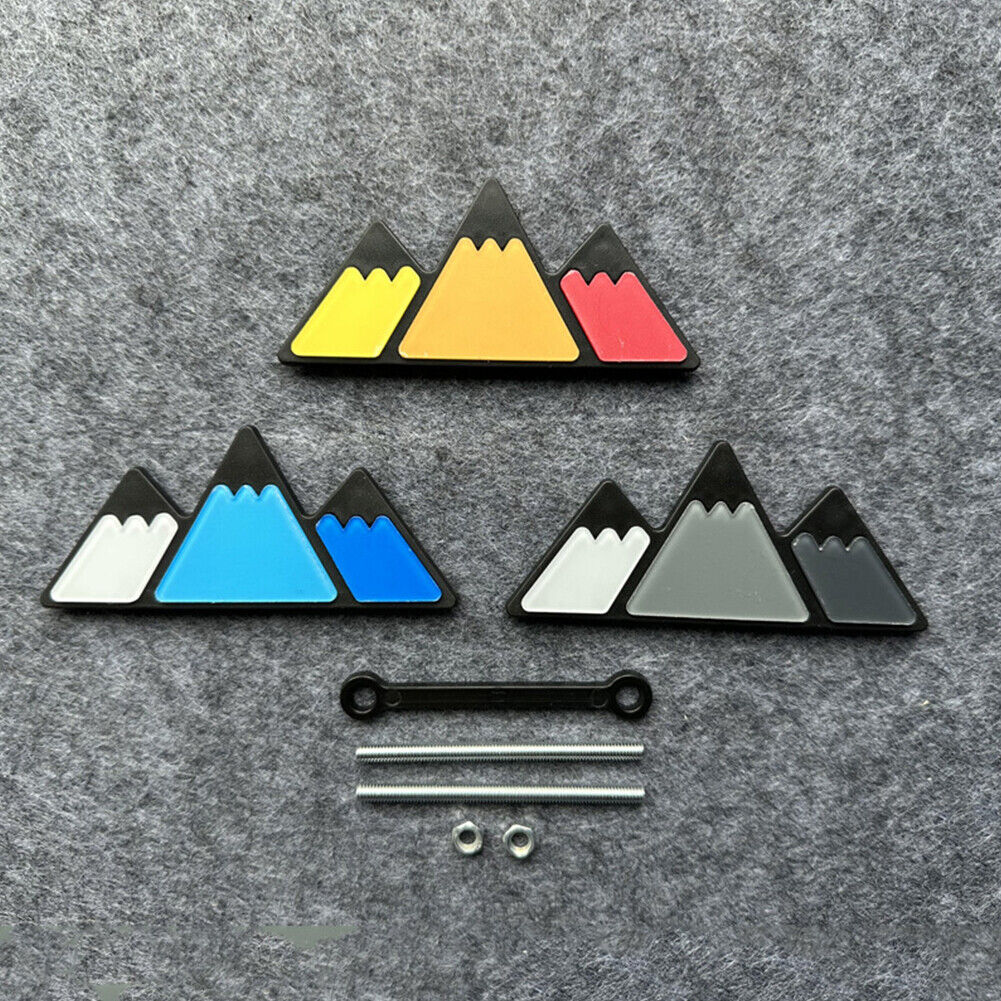3Pc Tri-color Grille Badge Emblem For 2018 2019 Toyota Tacoma TRD 4Runner Tundra
