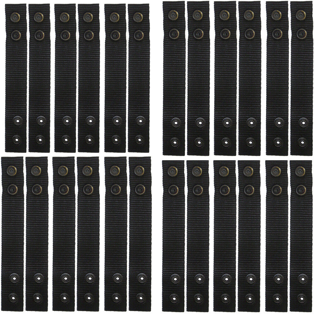 US 12-24 Pack Double Snap Belt Keeper Tactical Belt Security Police Belt Fixing