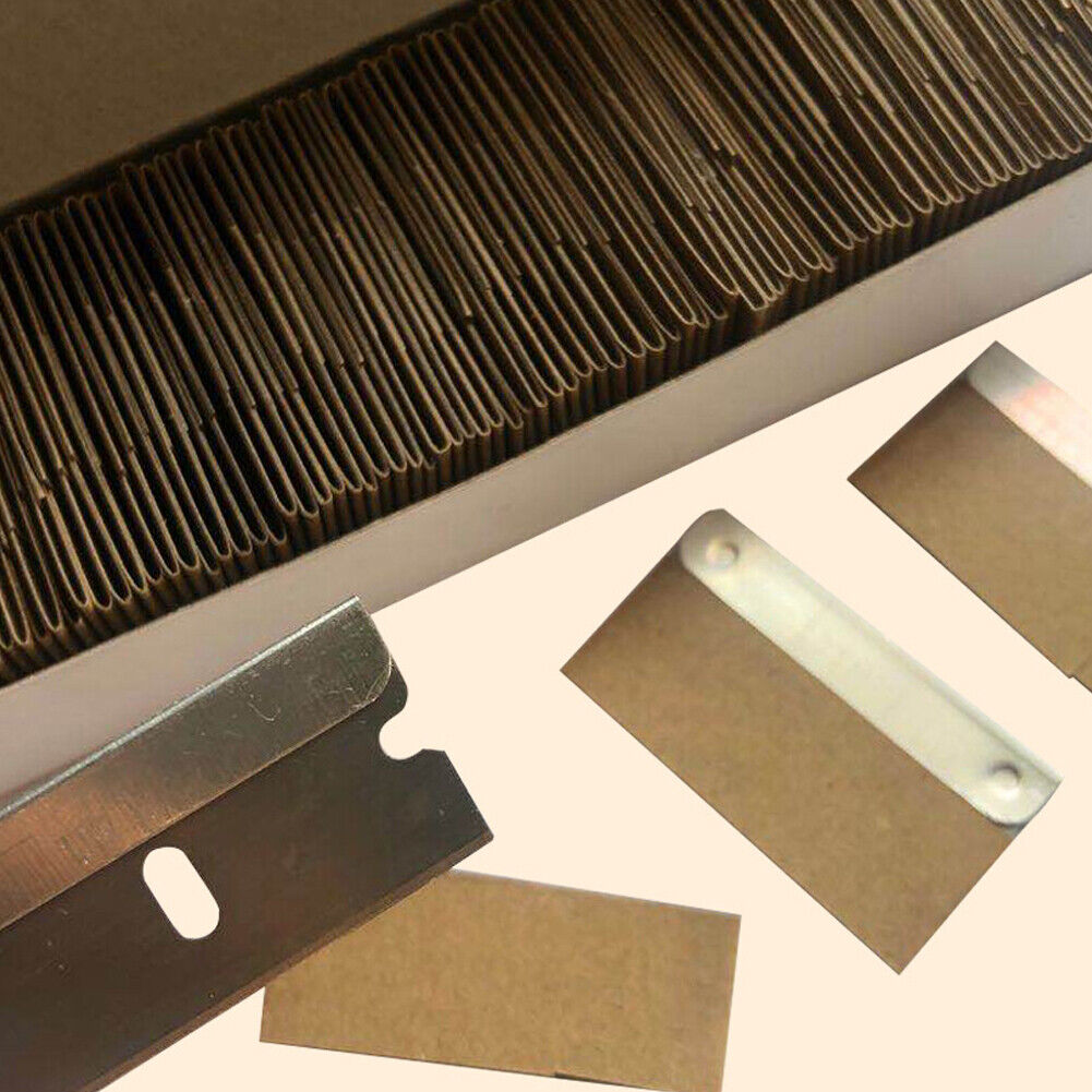 US 200-400 Pack Single Edge Razor Blade Sharp Heat Treated Safety Cutting Tools