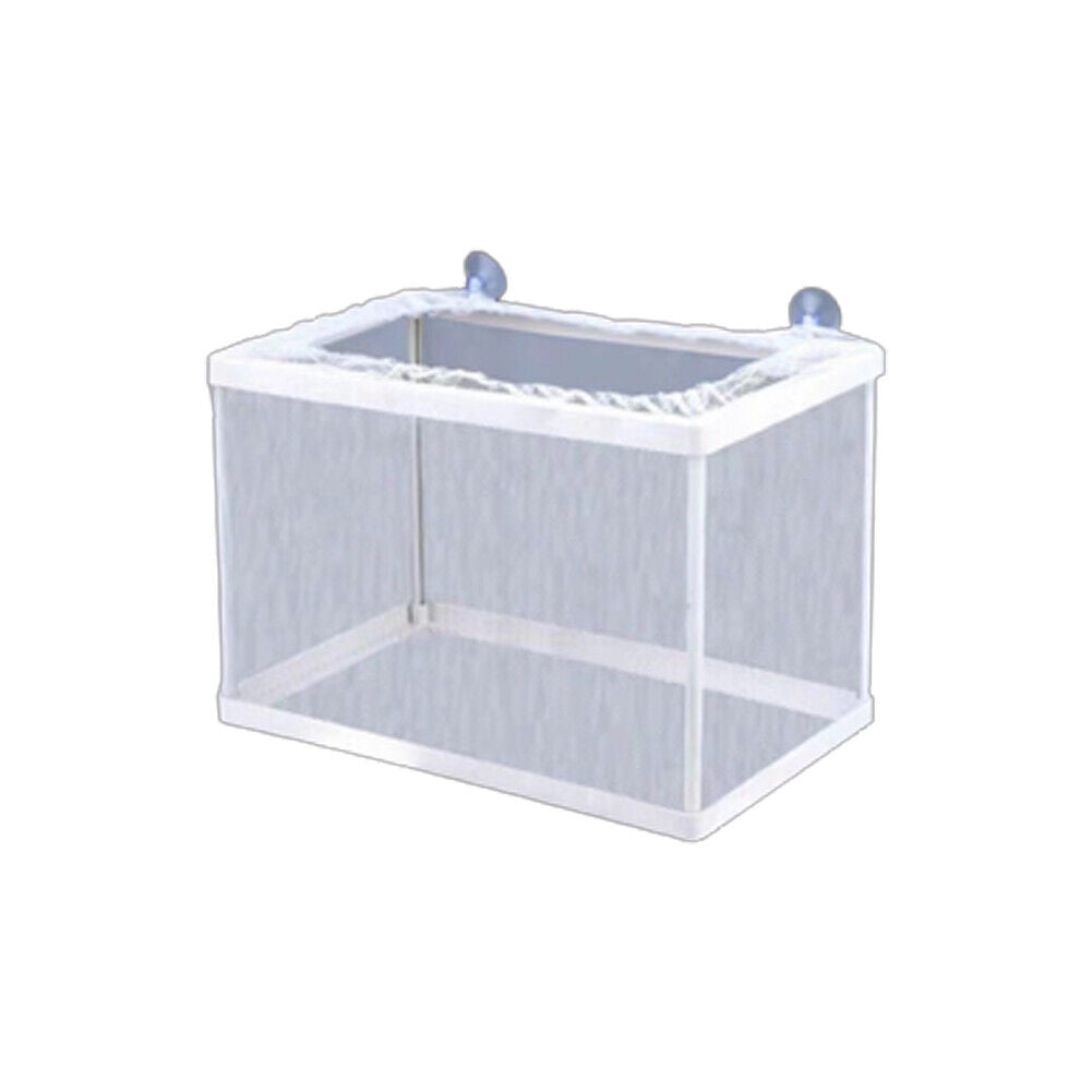 US 1-2 Pc Fish Tank Aquarium Guppy Breeding Breeder Baby Gauze Trap Box Isolator