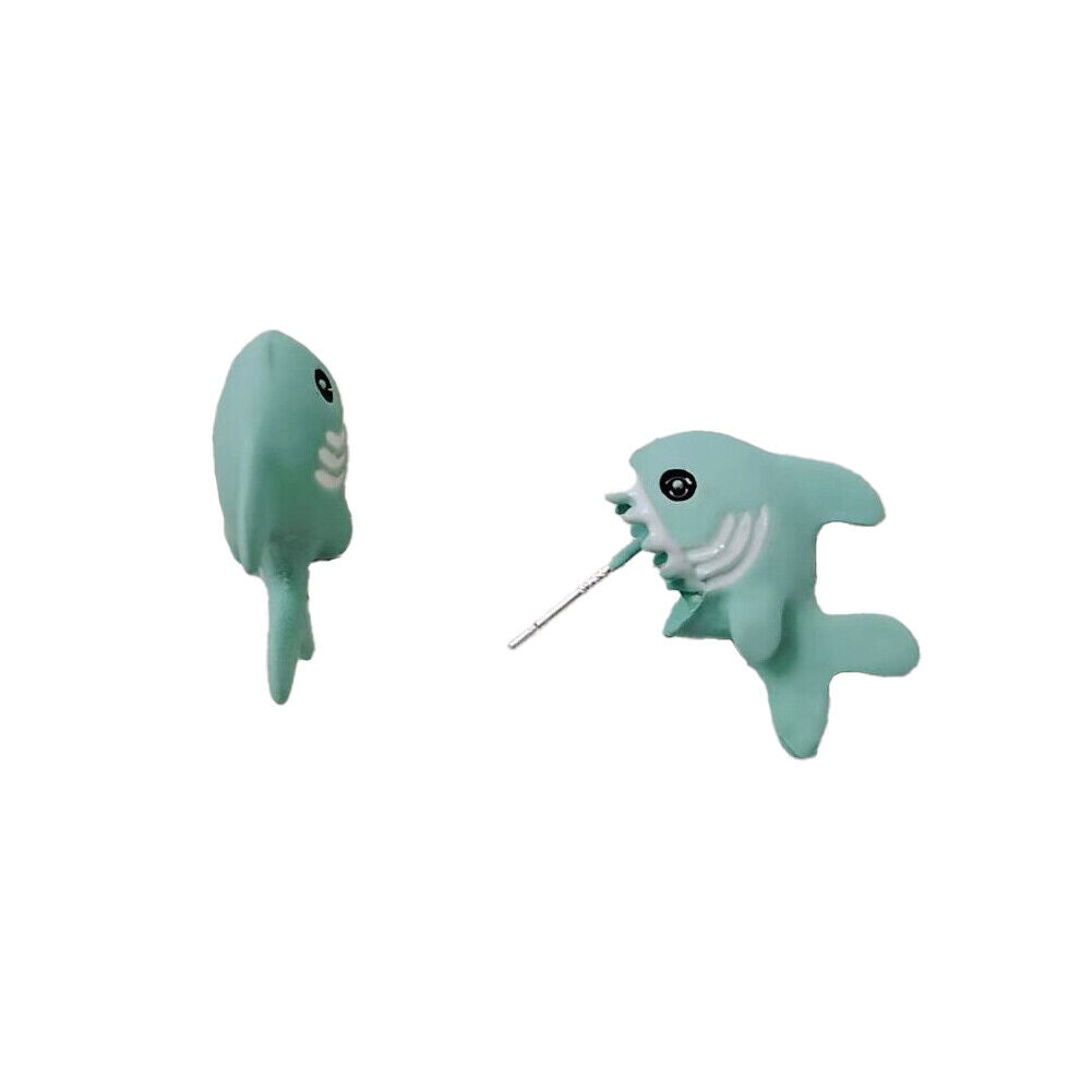 US 1~2 Pairs Cute Animal Bite-Earring Handmade Polymer Clay-Cute Stud Earrings