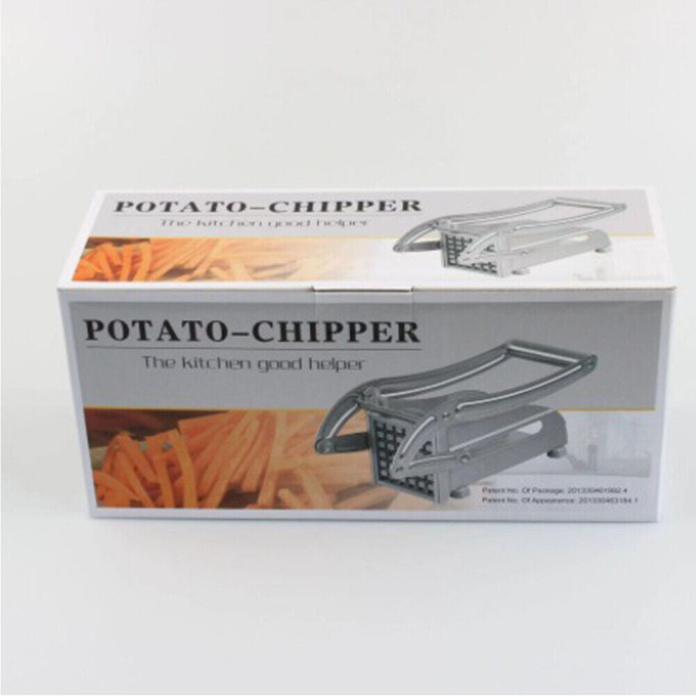 US 1-2 Pack French Fry Cutter Stainless Steel Potato Slicer Vegetable Chopper