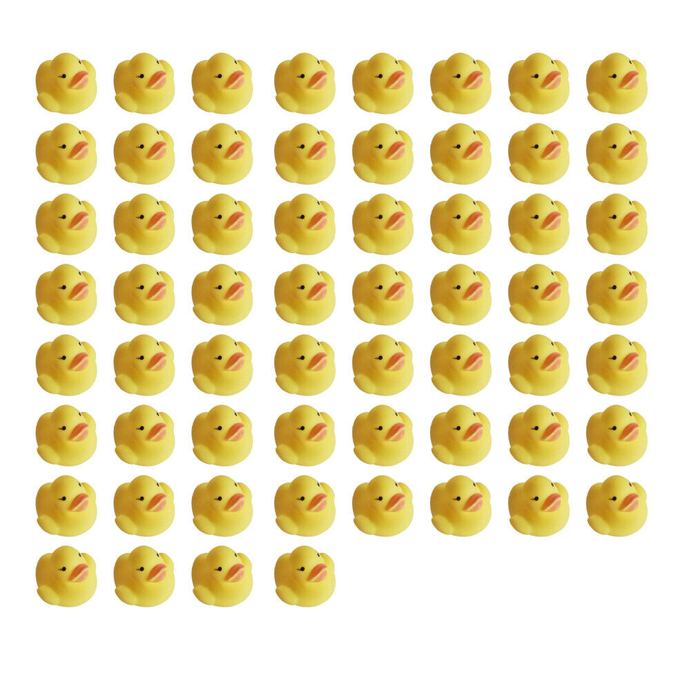 US 60-120 Mini Rubber Ducky Float Duck Baby Bath Shower Toy Birthday Party Gift