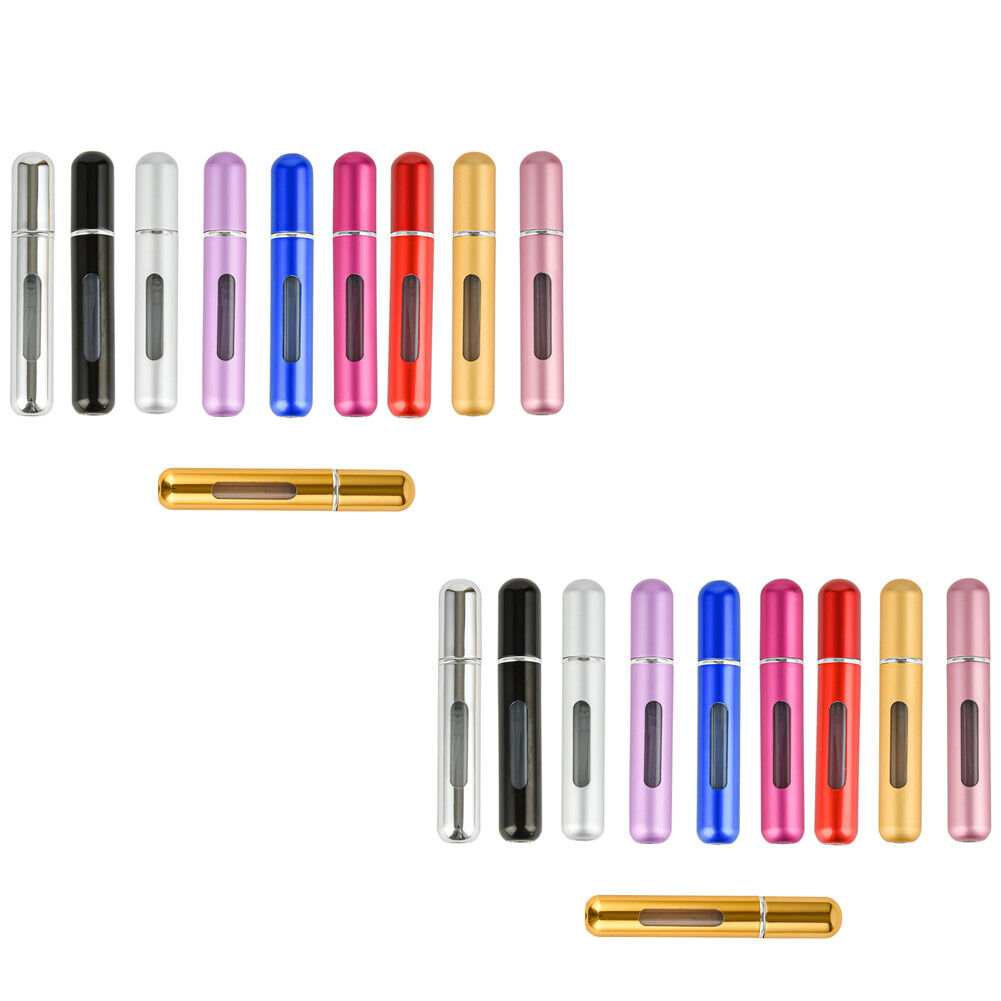 US10-20 Pack Portable Mini Refillable Perfume Empty Spray Bottle Pump Case