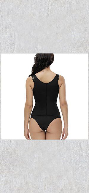Women's Latex Underbust Training Cincher Workout Waist Trainer Corset 6 Steel