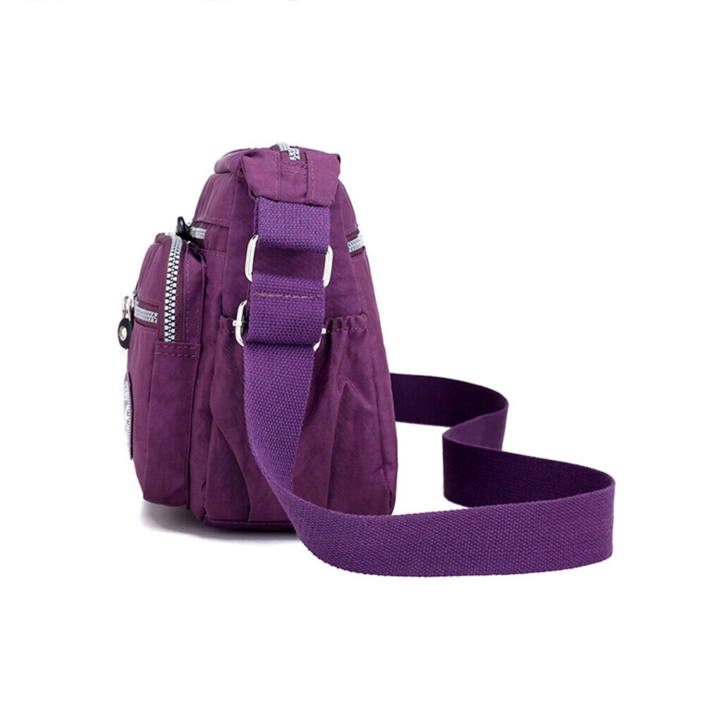 US Women's Multi Pocket Crossbody Shoulder Bag Casual Travel Handbag Waterproof