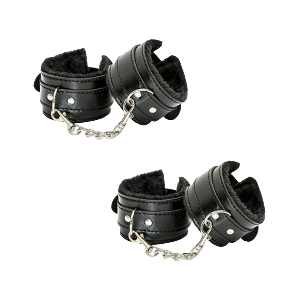 US 1-2 Pairs Couples Toy Bdsm Restraint Handcuffs Adjustable Bondage Wrist cuff