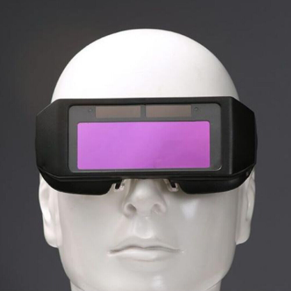 US 1-2 Pcs Welder Glasses Safety Protective Solar Powered Auto Darkening Goggles
