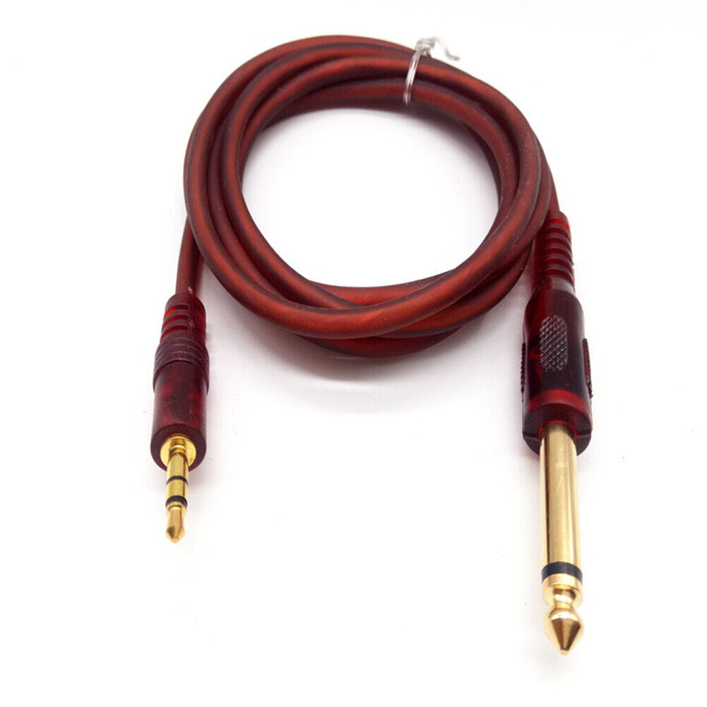 US 5FT 3.5mm jack to 1/4" 6.3mm 6.35mm 6.5mm TRS Male to Male Stereo Audio Cable