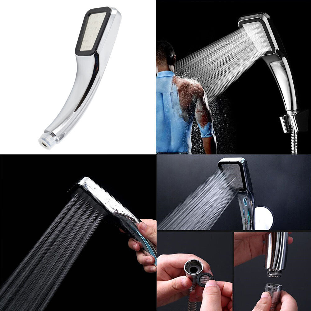 US 2-4 Pack 300 Holes High Pressure Handheld Shower Head Powerful Boosting Spray