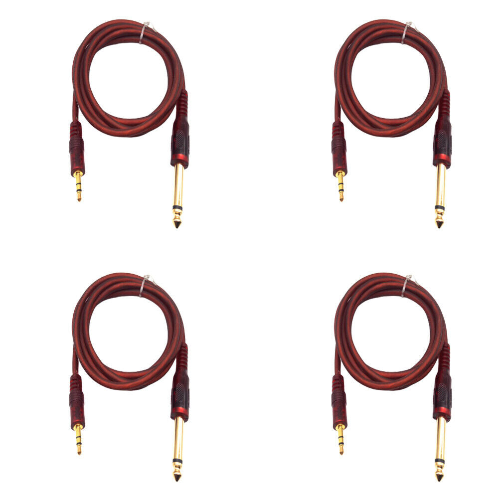 US 5FT 3.5mm jack to 1/4" 6.3mm 6.35mm 6.5mm TRS Male to Male Stereo Audio Cable