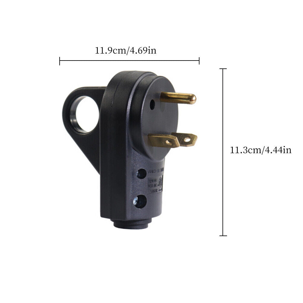 US 125/250v 50 Amp RV Camper Power Adapter Set of Male+Female Connector Yellow