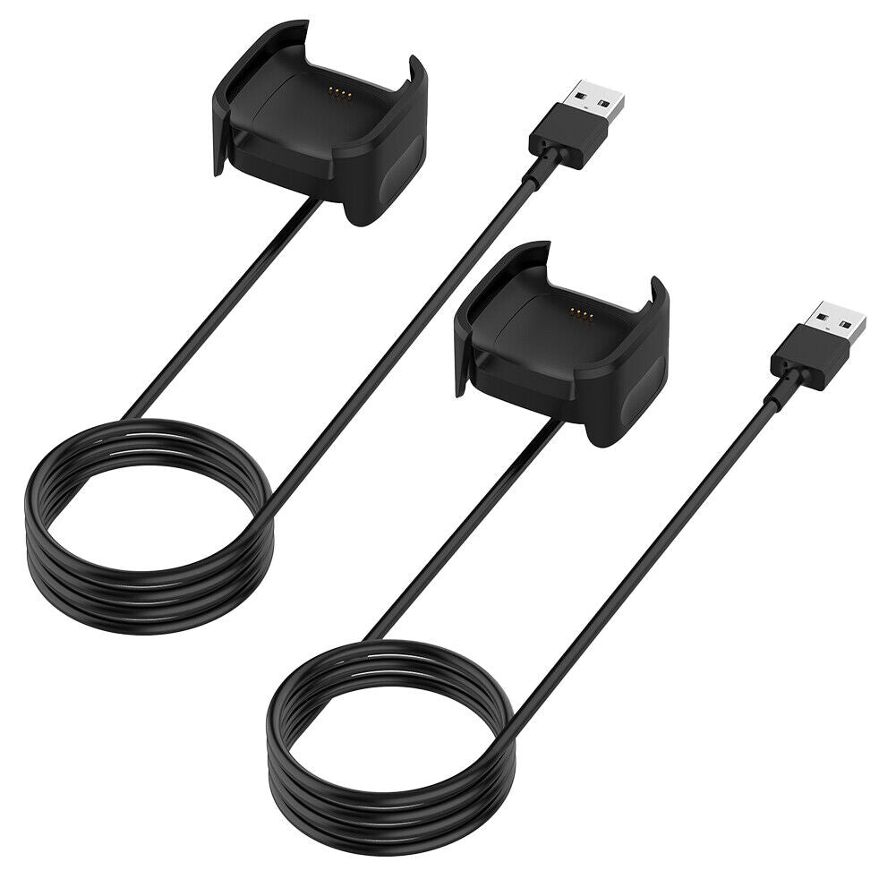 US USB Replacement Charging Dock Station Cable Cord Charger for Fitbit Versa 2