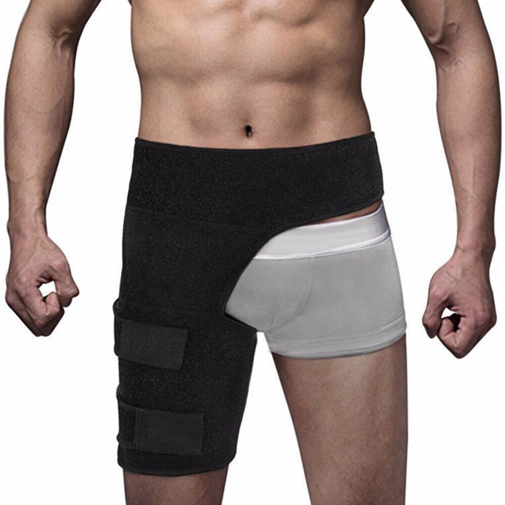 US 1-2 Pack Hip Brace Compression Groin Support Wrap for Sciatica Pain Relief