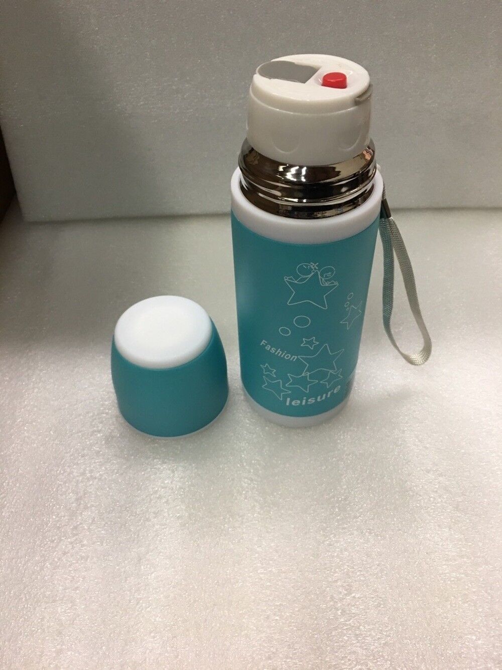 Thermos Cup 15OZ Stainless Steel Water Bottle Leak Proof 3D Cup Cover Slip