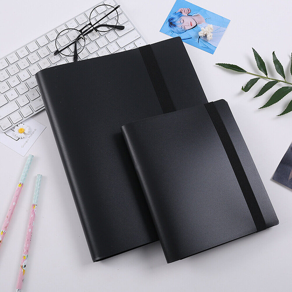 US 360 Card Pocket Binder with Elastic 9 Pocket Trading Cards Album Folder, Blac