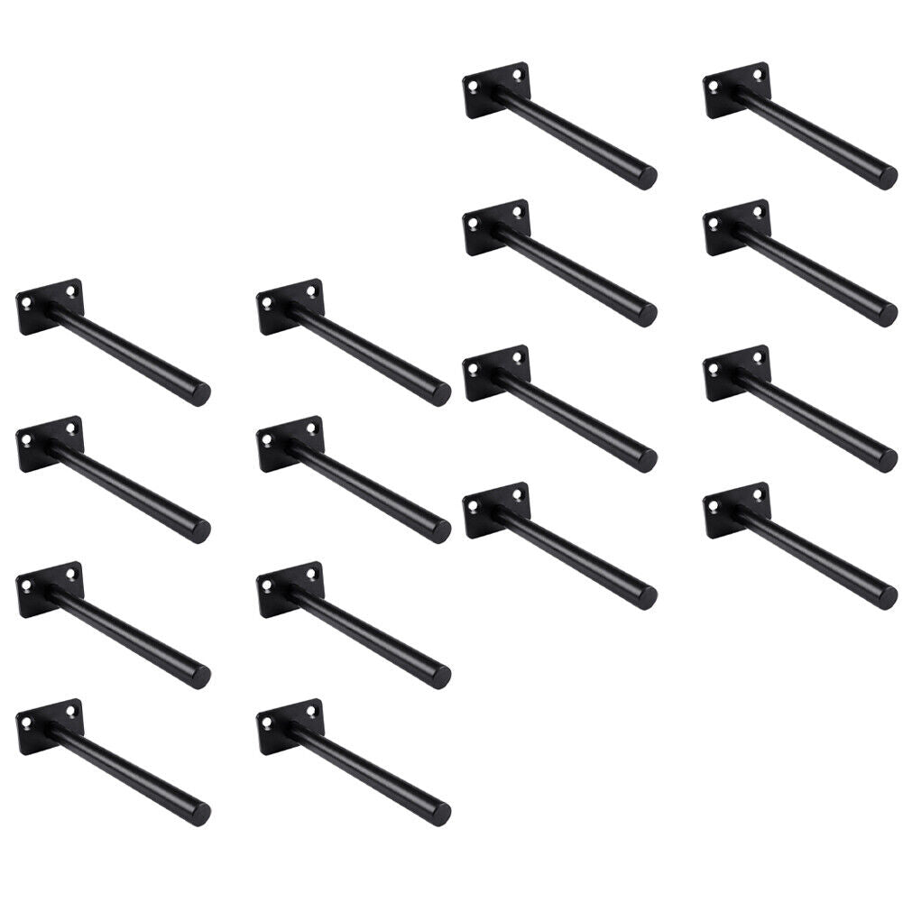 US 8-16 Pack Invisible Bracket Metal Floating Shelf Wall Mount Hidden Shelves