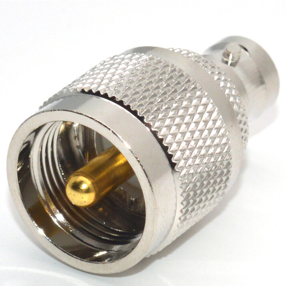 US 2-4 Pack BNC Female to UHF Male PL-259 Coaxia Cable RF Adapter Connector