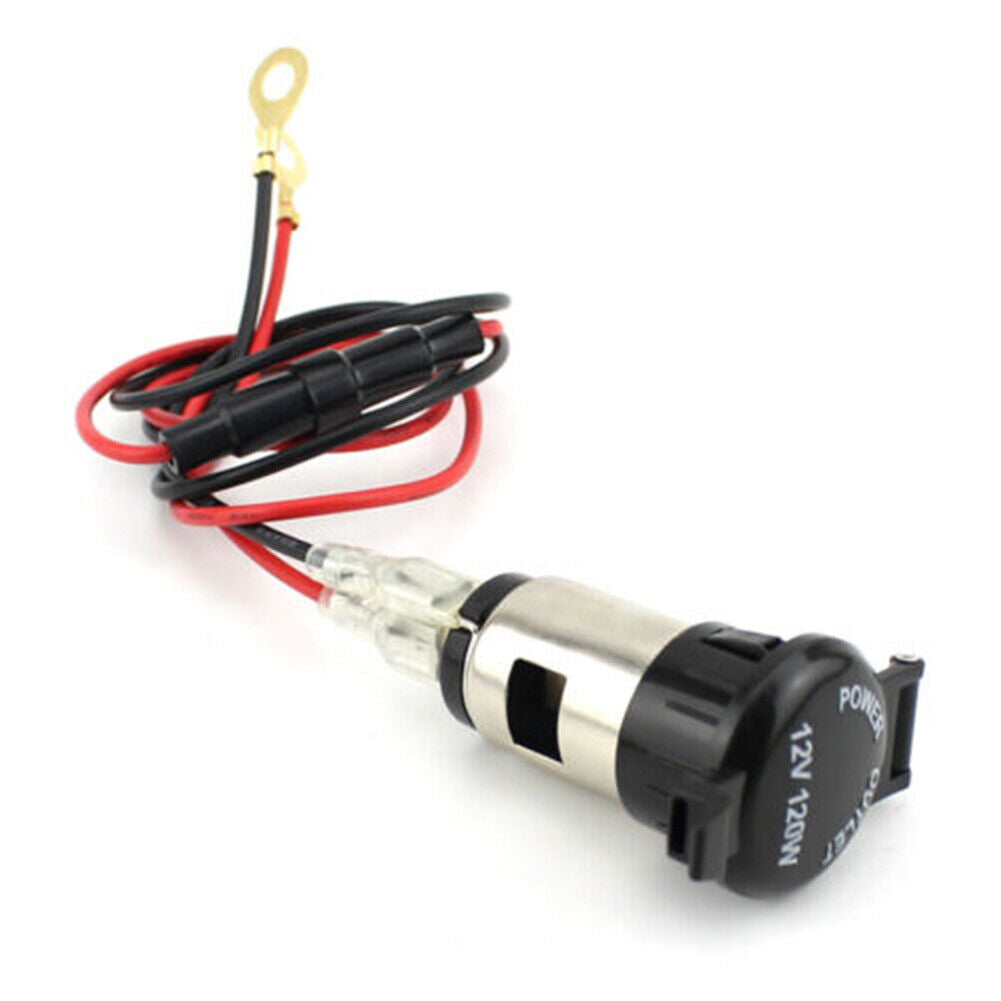 US 2-4 Pc Power Socket Outlet Plug Accessories+Line 12V Car Boat Tractor Lighter