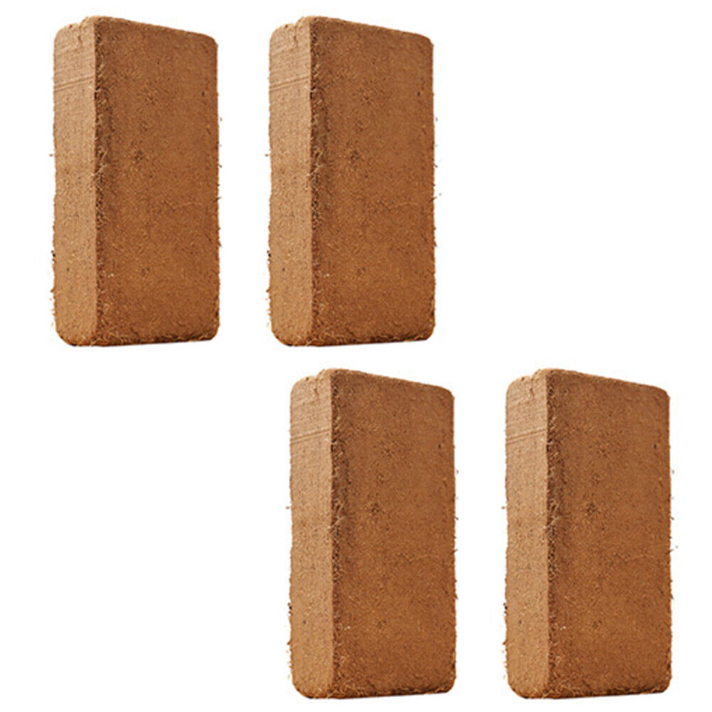 US 2-4Pc 650G Coco Coir Bricks Coconut Fiber Organic Soil Plant Growing Media