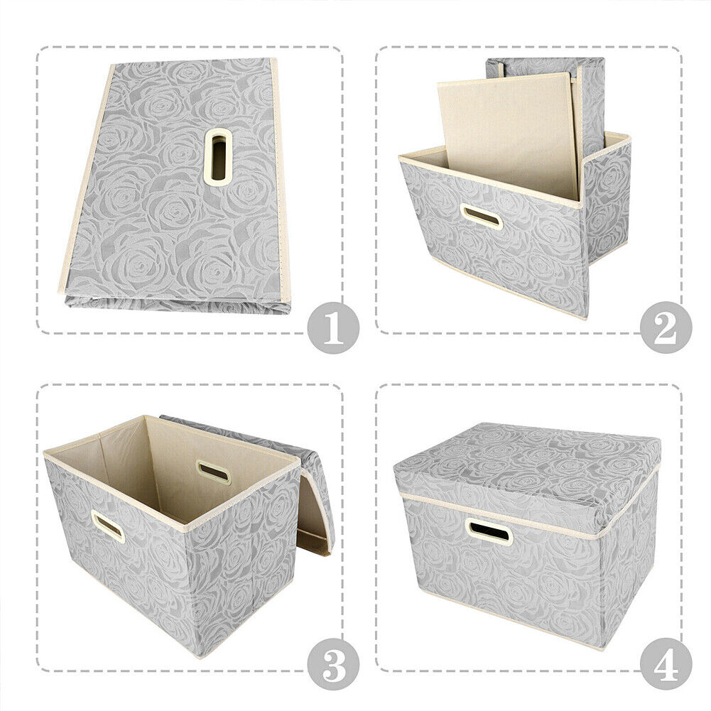 US Stackable Storage Containers Extra Large Storage Bins with Lid Cube Container