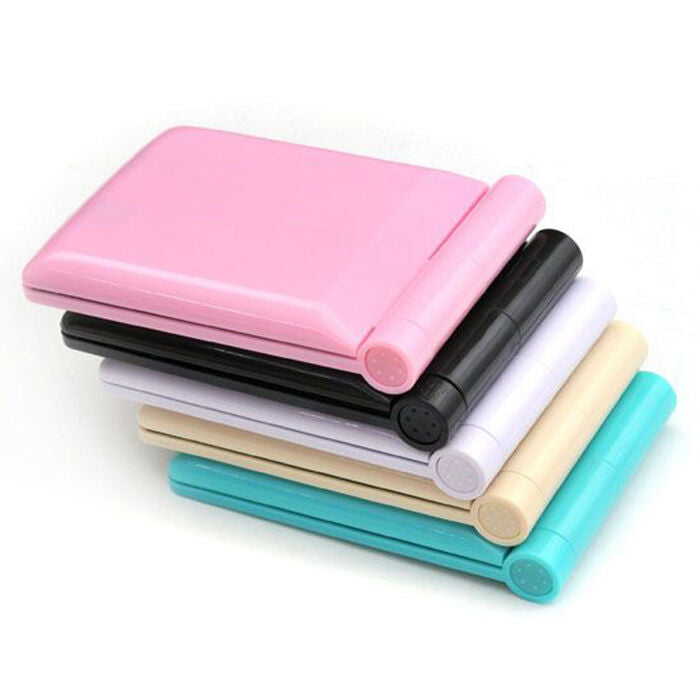 Makeup Cosmetic Folding Portable Compact Pocket Mirror with 8 LED Lights Lamps