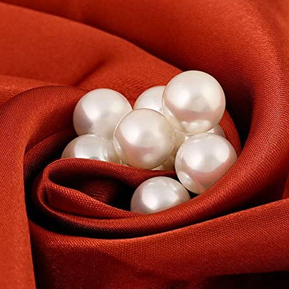 US 40~100Pc 6~12mm Half Hole Faux Pearl Rivet Studs Button DIY Accessories Pearl