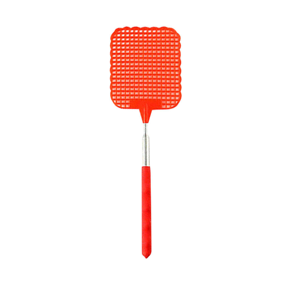 US 5-10 Pc Fly Swatters Extendable Durable Plastic Stainless Handle Bug Mosquito