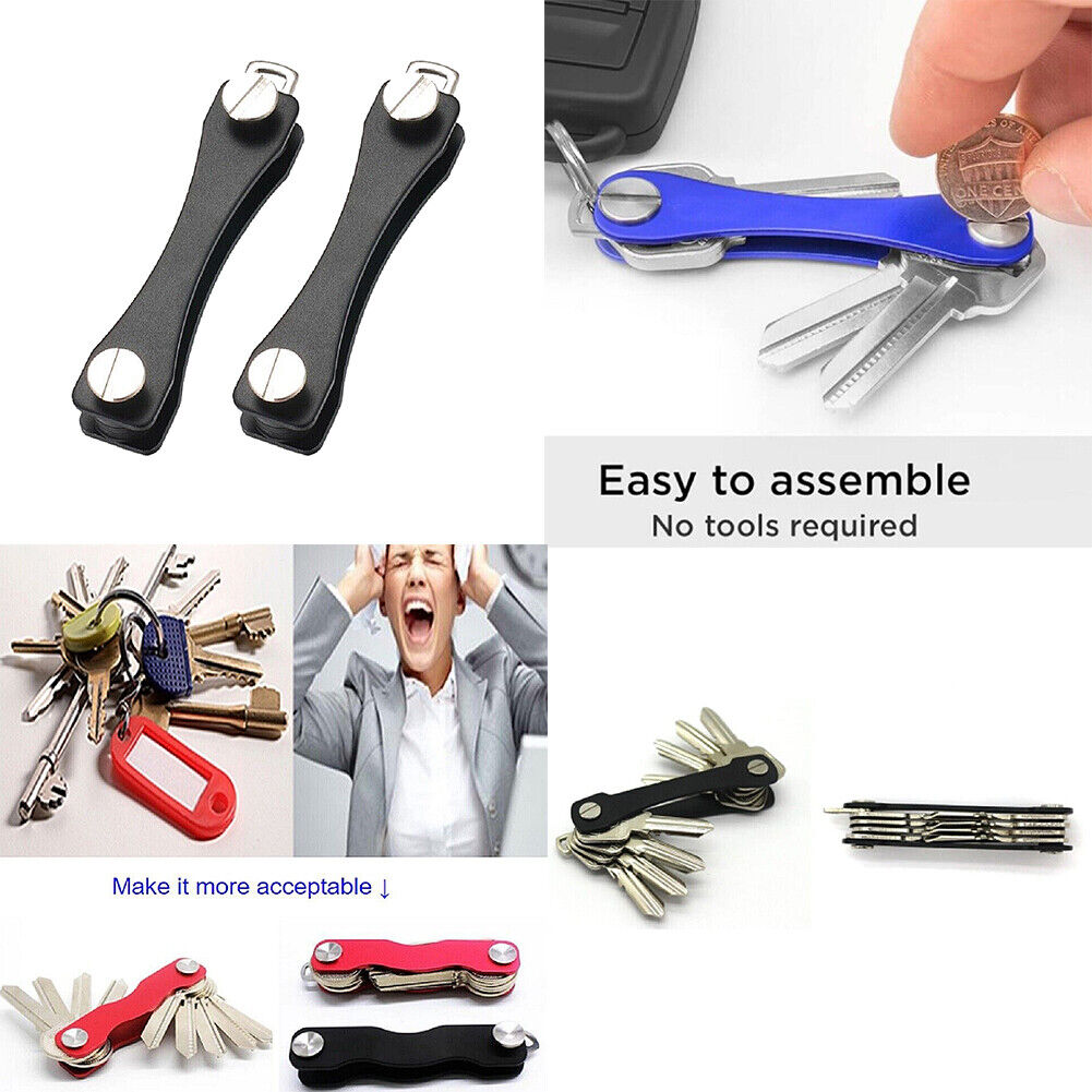 US 2-4 Pack Key Organizer Collector Quick Draw Holder Universal Folder Gear EDC