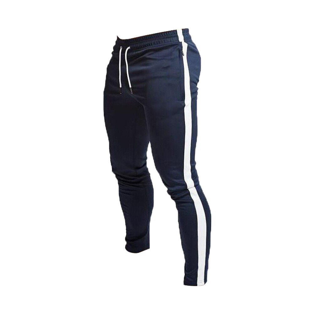 US MEN'S JOGGERS CASUAL SWEATPANTS FLEECE PANTS LIGHT WEIGHT POCKETS  Athletic