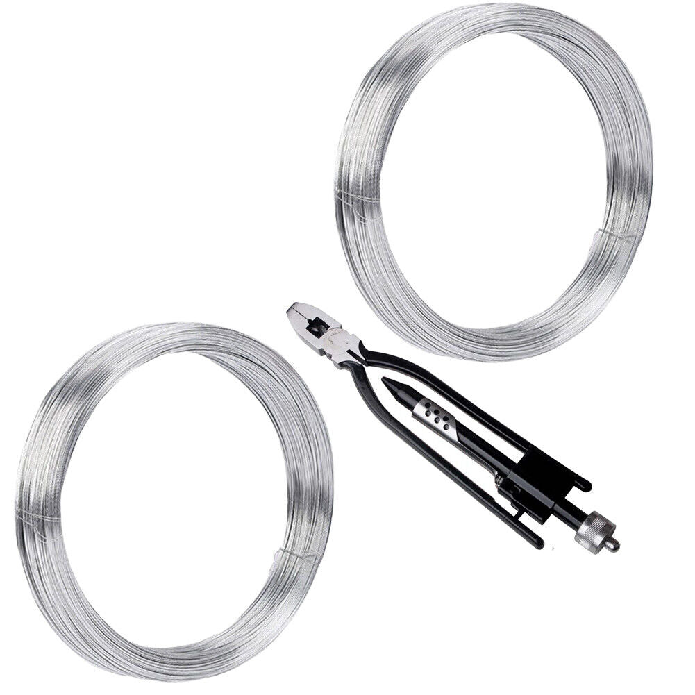 US 6" Aircraft Safety Wire Twist Twister Lock Pliers Tool with Spool of Wire