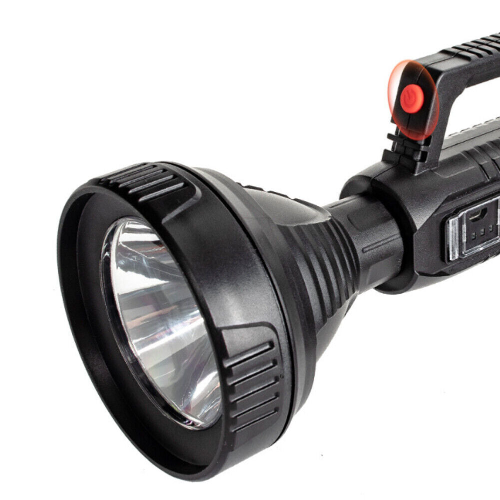 US 1-2 Pack Rechargeable Torch LED Searchlight Handheld Portable Spotlight