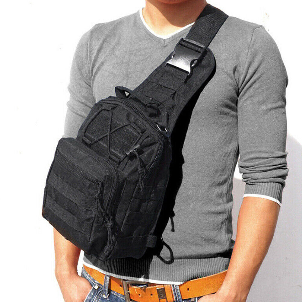 US Tactical Sling Bag for Men Small Military Rover Shoulder Backpack Chest Pack
