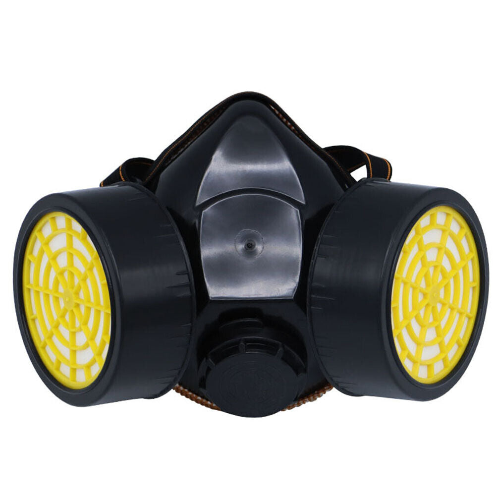 US 1-2Pc Emergency Survival Safety Respiratory GasMask Goggles Protection Filter