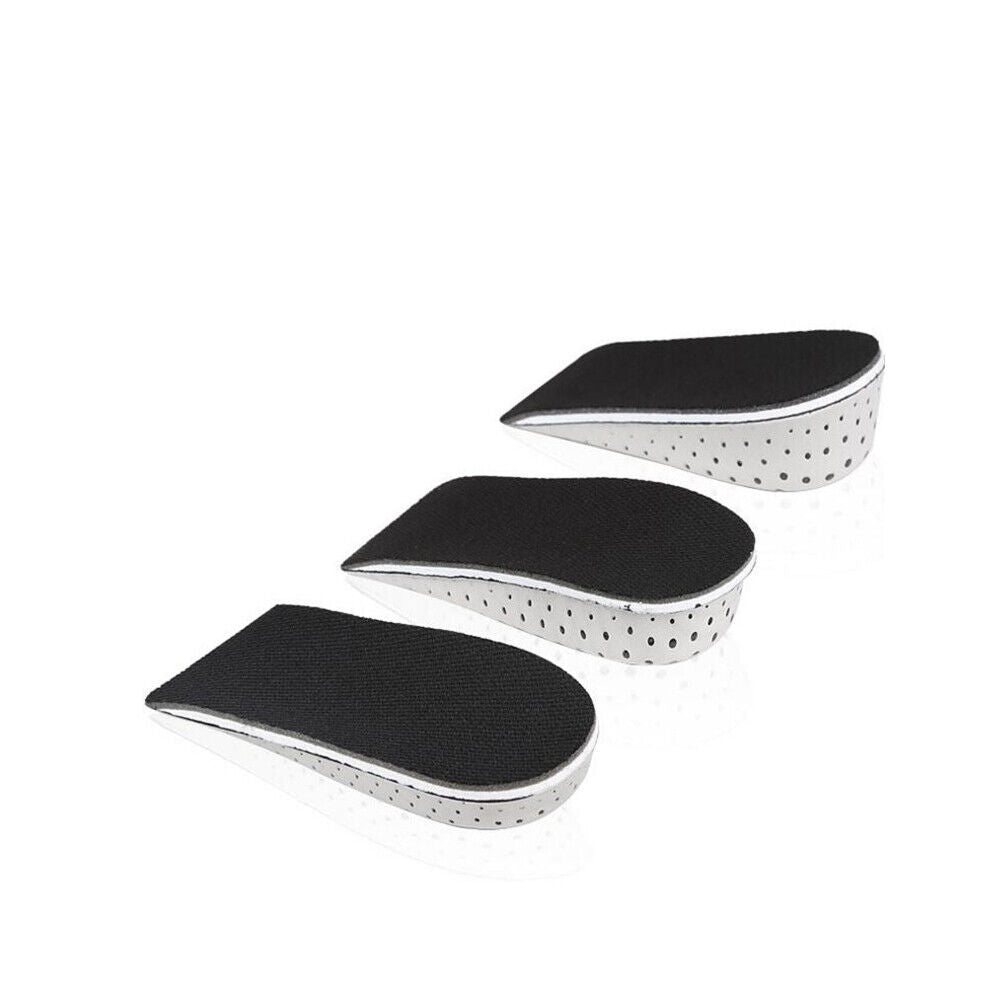 US 2-4 Pairs Men Women Invisible Height Increase Insoles Heel Lift Taller Pad