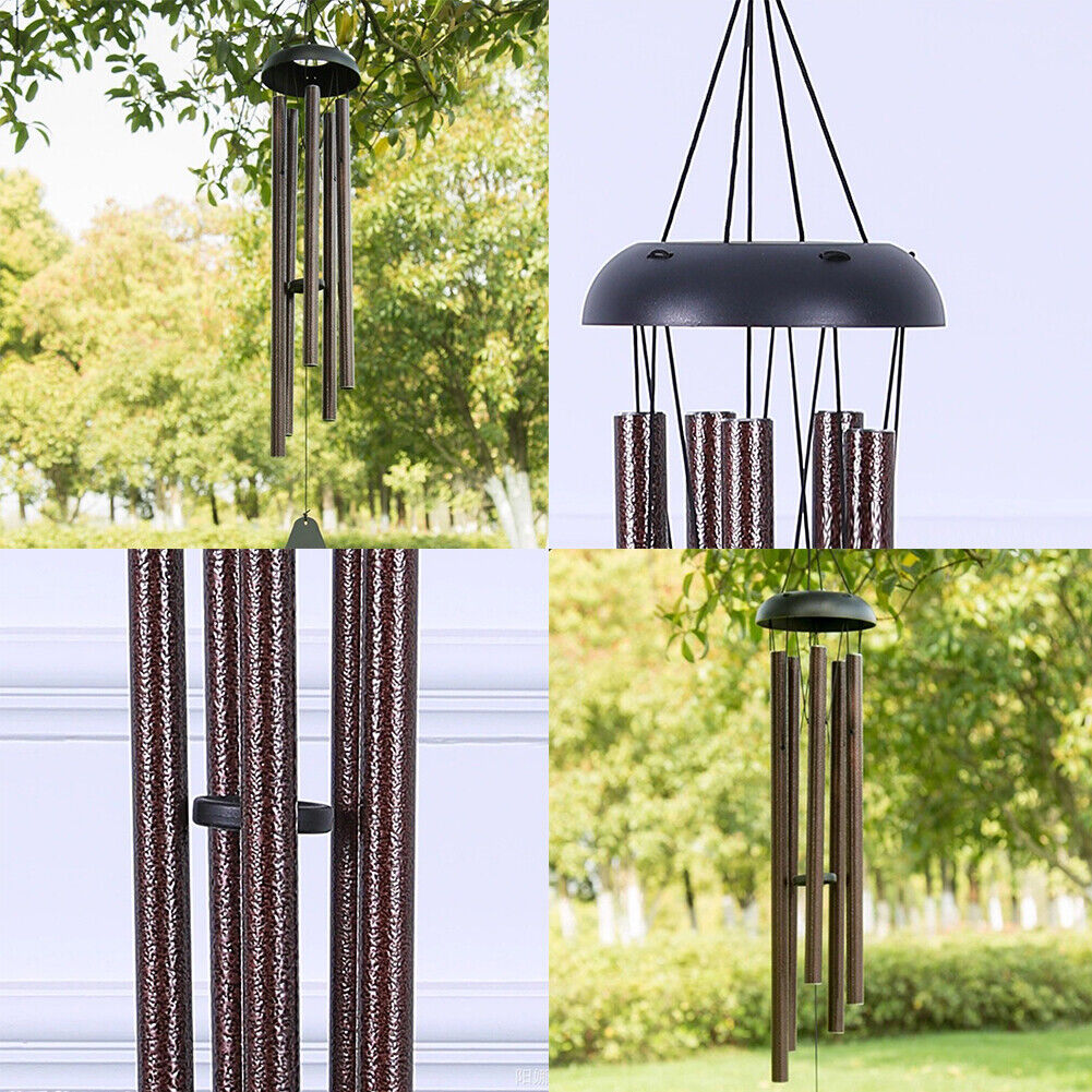 US 36 inch Wind Chimes Outdoor Deep Tone Windchime Adjustable Tuned Garden Decor
