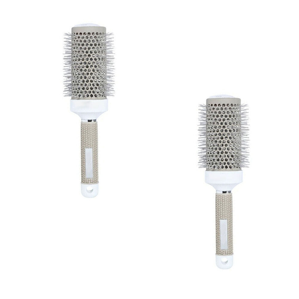 US 1-2 Pack 2'' Hair Brush Nano Thermal Ceramic Ionic Round Barrel Comb Styling