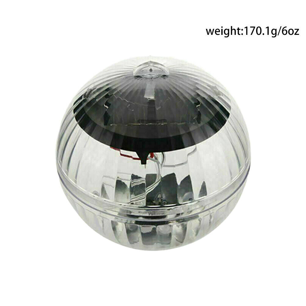 2 Pc Outdoor Solar LED Floating Light Garden Pond Pool Lamp Rotating RGB Color