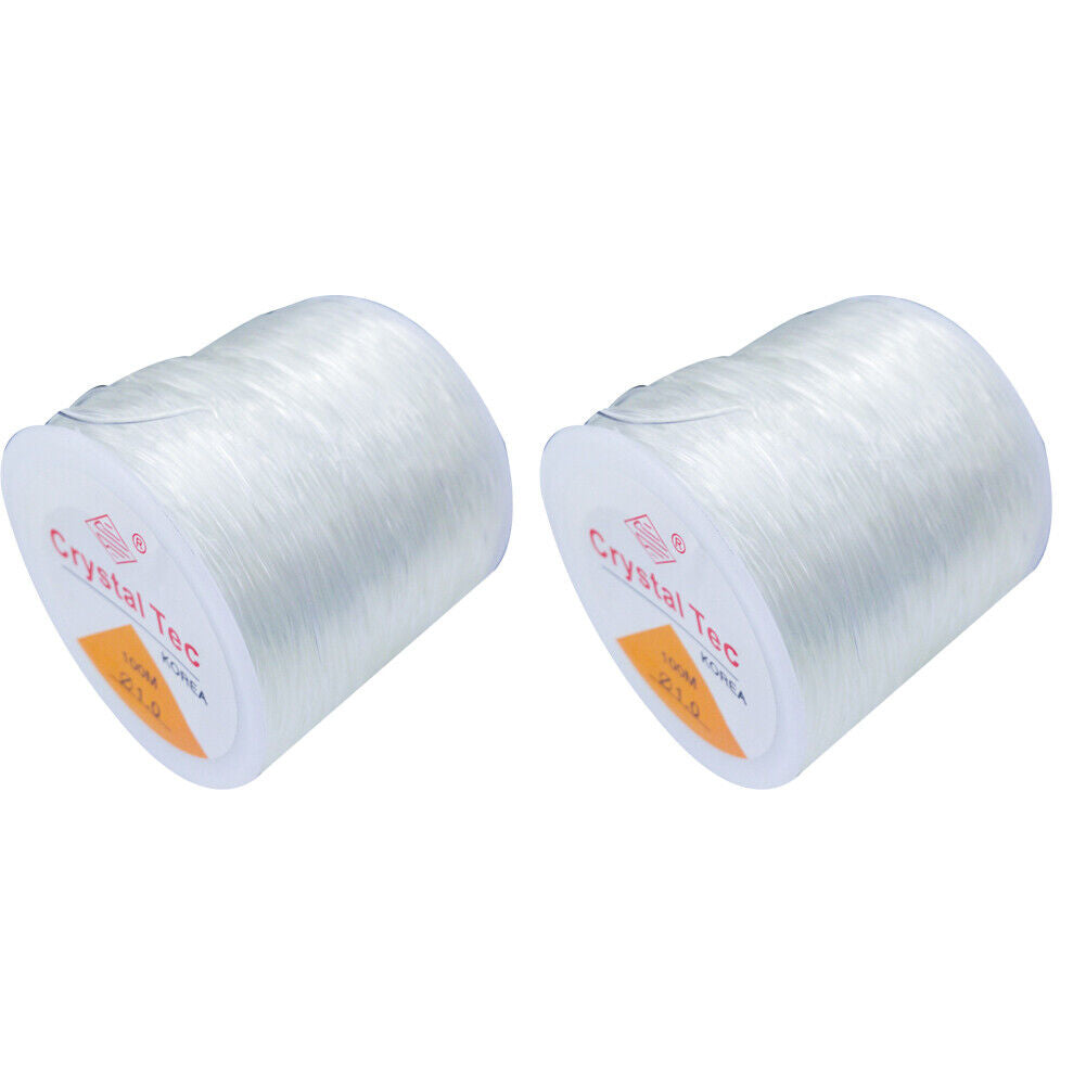 US 1-2 Roll 328Ft Clear Stretch Elastic Bead Cord Bracelet String Jewelry Making