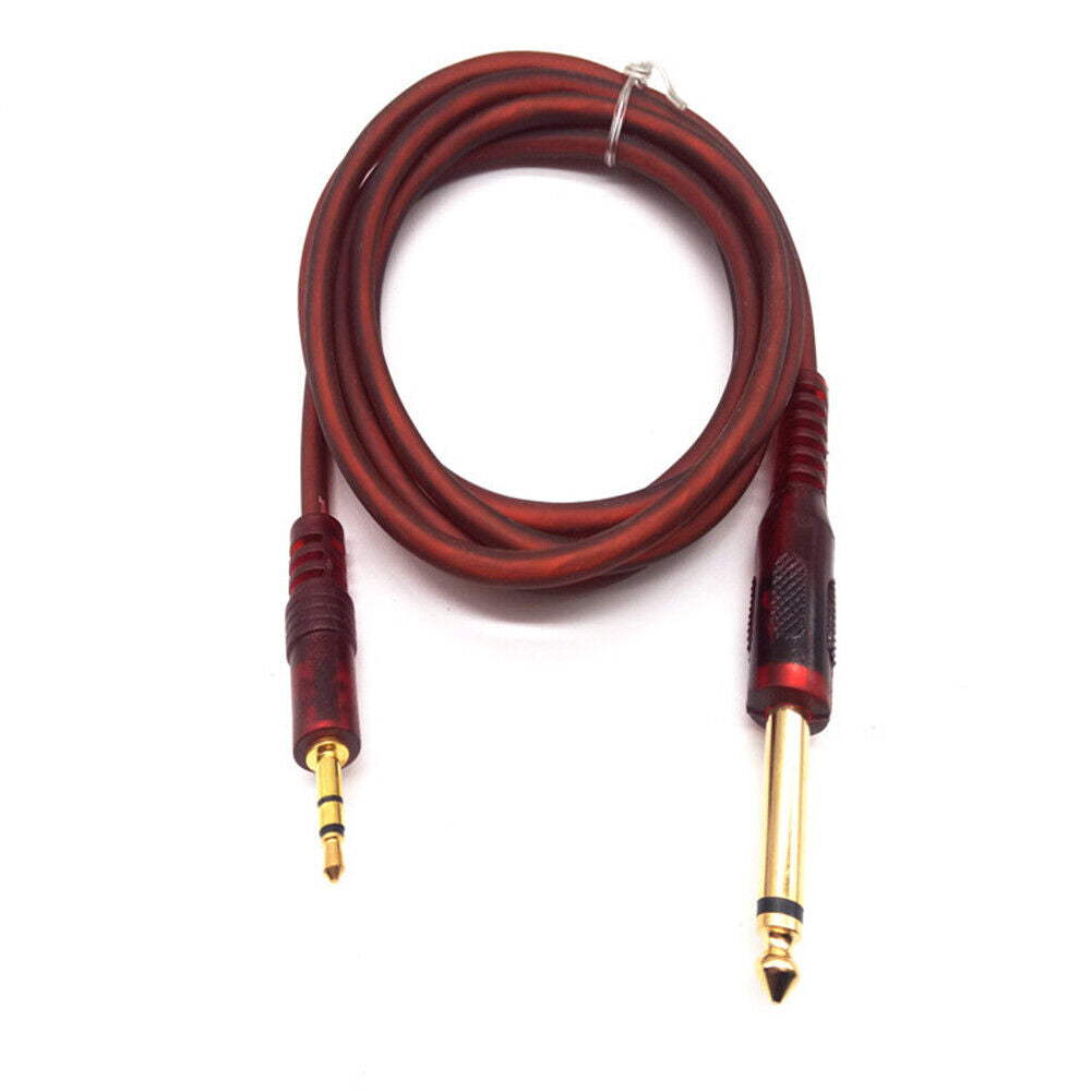 US 5FT 3.5mm jack to 1/4" 6.3mm 6.35mm 6.5mm TRS Male to Male Stereo Audio Cable