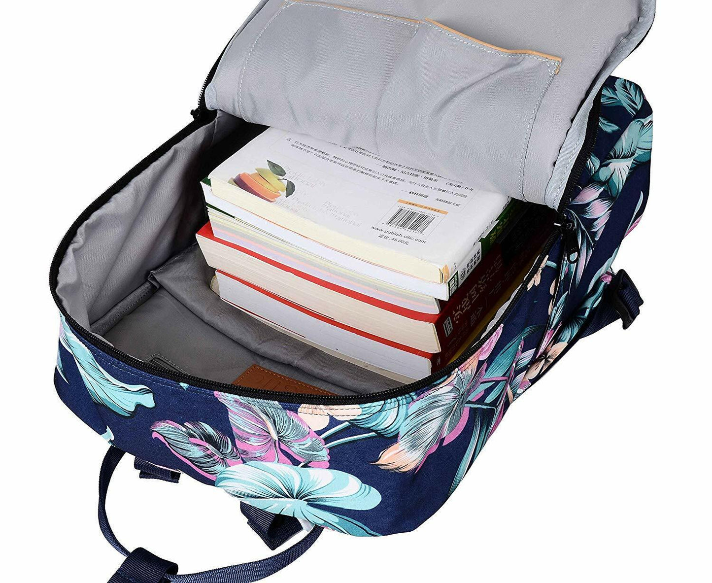BESTIE 14" College Bookbag Backpack Cute for Women, 14.6"x10.3"x5.1"