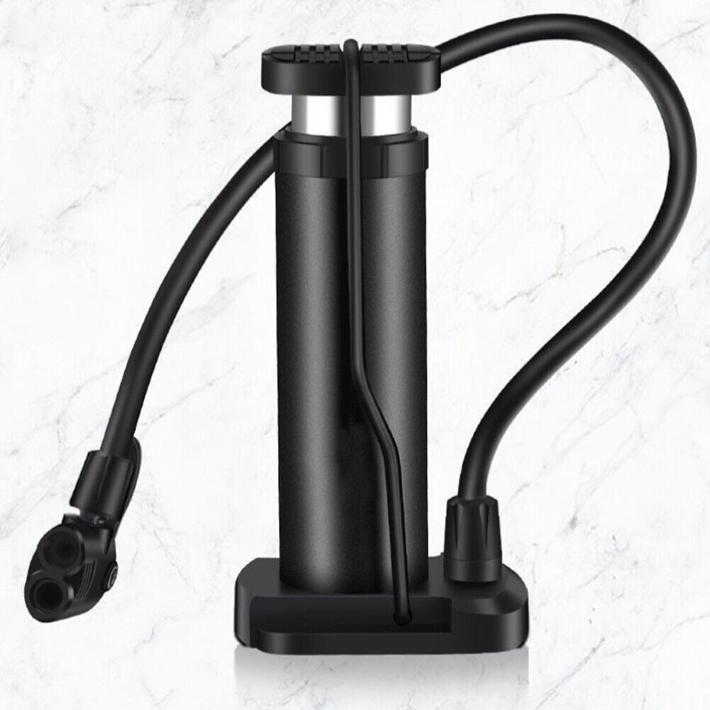 US 1-2Pc Bike Pump Mini Portable Motor Bicycle Foot Pump Pressure Gauge Tire Air