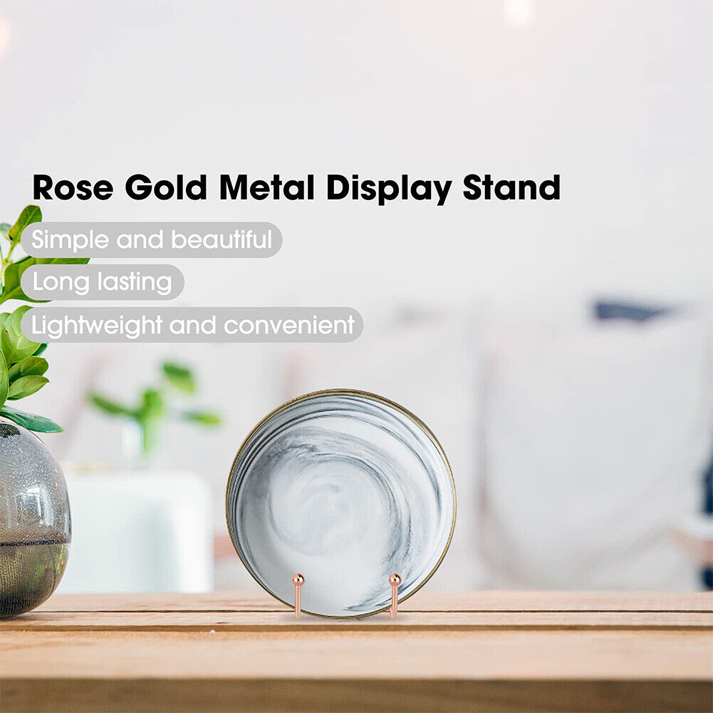 US 4-8 Pcs Metal Frame Holder Display Stands for Picture,Plate,Book,Photo Easel