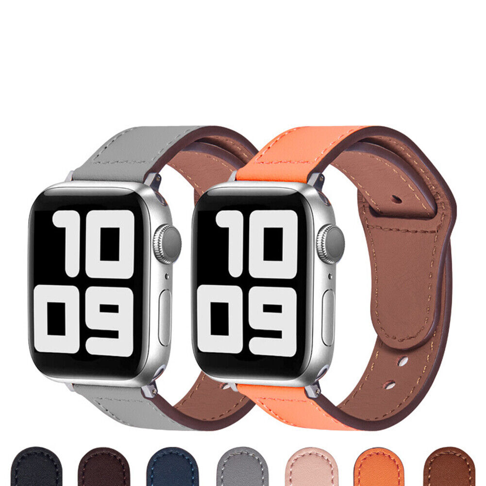 US Genuine Leather Band Strap for Apple Watch iWatch 2~5 38/40/41 42/44/45mm