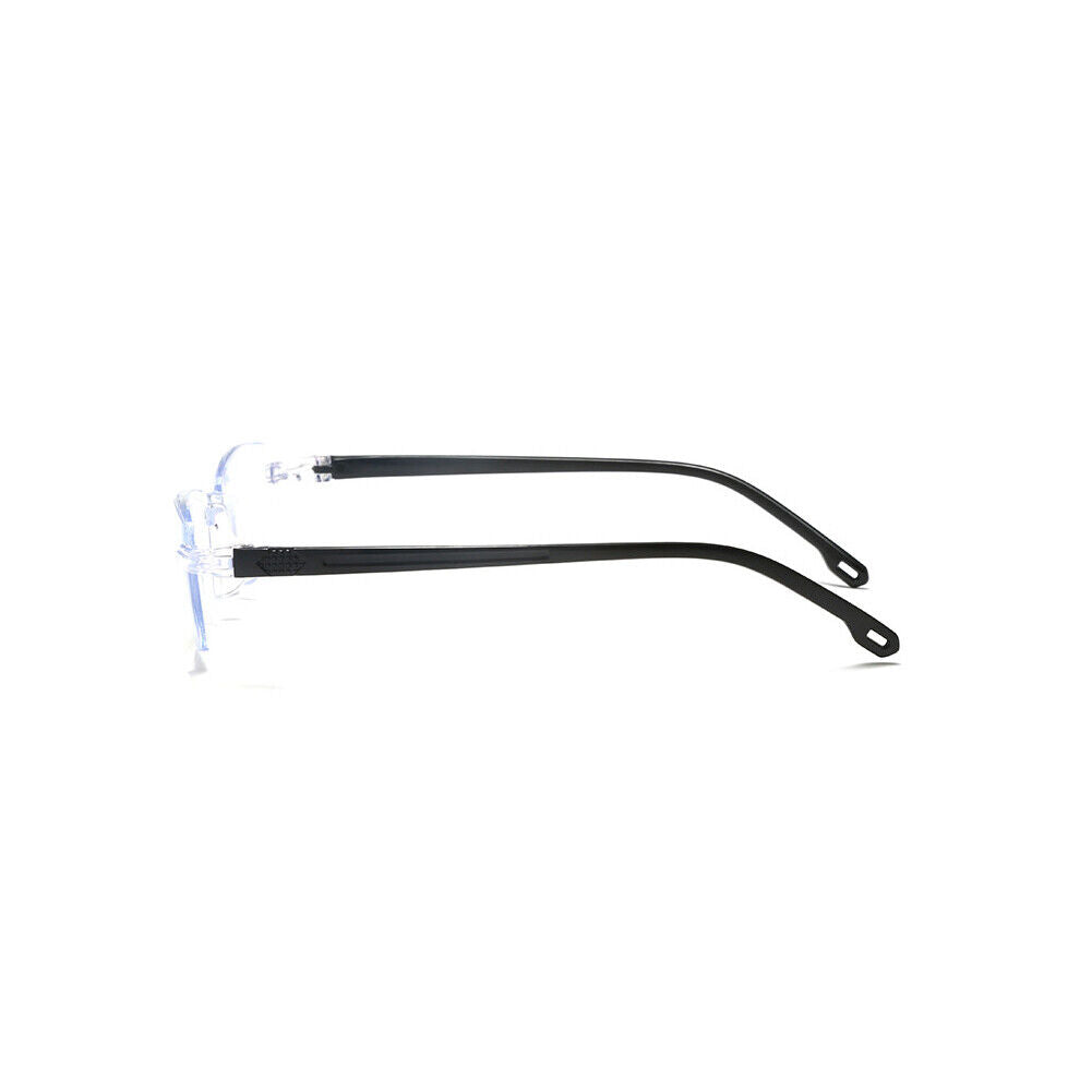 US 5-10 Pc Rectangular Rimless Blue Light Blocking Reading Glasses Unisex Reader