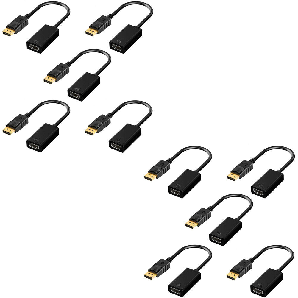 US 5-10 Pc DP Displayport Male to HDMI Female Cable Converter Adapter for PC