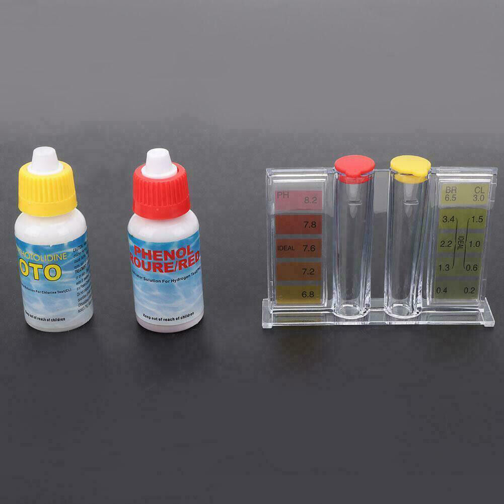 US 1-2 Pack Essential Ph & Chlorine Levels Swimming Pool Spa Water Test Kit